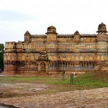 กวาลิเออร์อินเดีย  A.V.Khutorskoy ใน Gwalior  อินเดีย.  พระราชวัง Jai Vilas และพิพิธภัณฑ์ Scindia